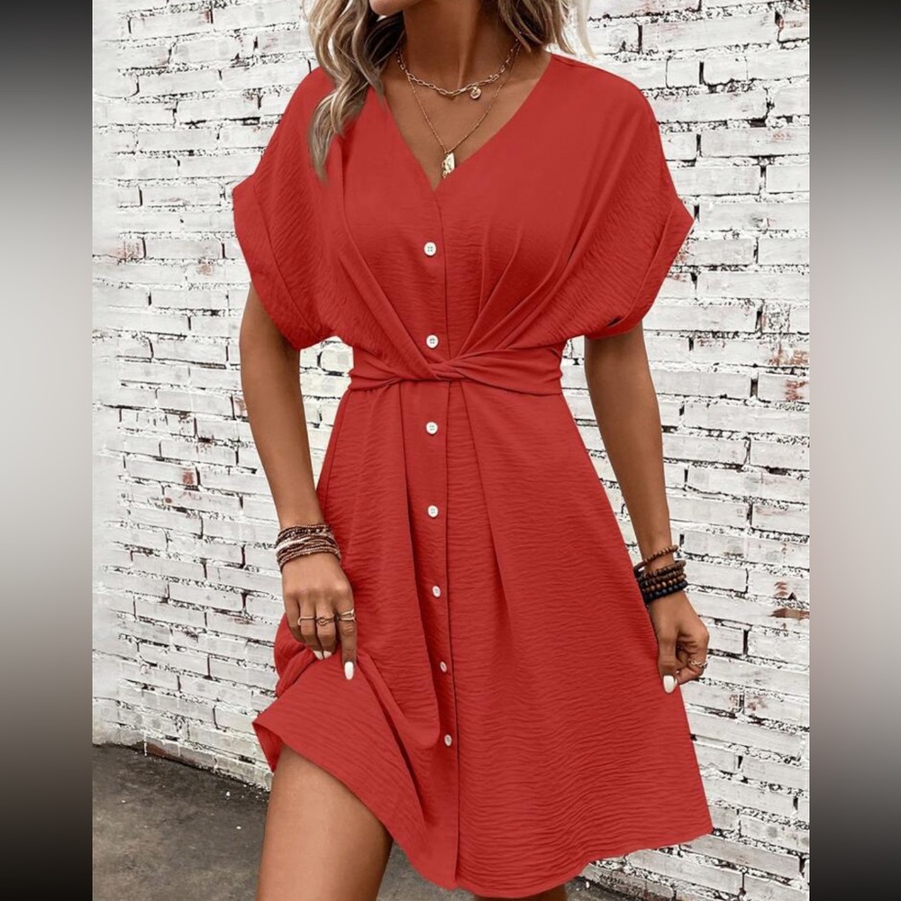 Classic Surplice Wrap Mini Dress